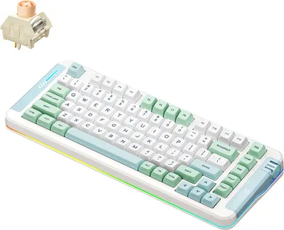 Produktbild von MCHOSE X75 Mechanische Tastatur Kabellose Tastatur mit Dichtungsmontage und Tri-Mode-Konnektivitaet 82-Tasten-Gaming-Tastatur mit geringer Verzoegerung und Hintergrundbeleuchtung