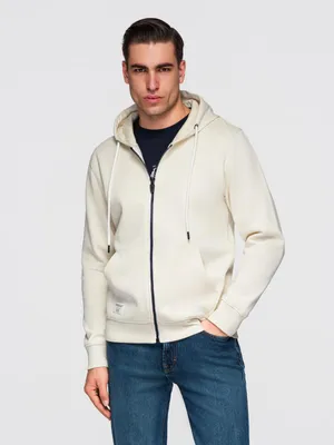 Obrázek produktu pro Mikina s kapucí OMBRE na zip Basic OM-SSBZ-0272 krémová M