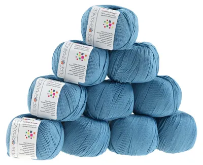 Strickgarn Cotton Breeze blau