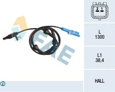 Produktbild von FAE ABS Sensor Raddrehzahl Vorne passend für PEUGEOT 407 SW (6E) 78089