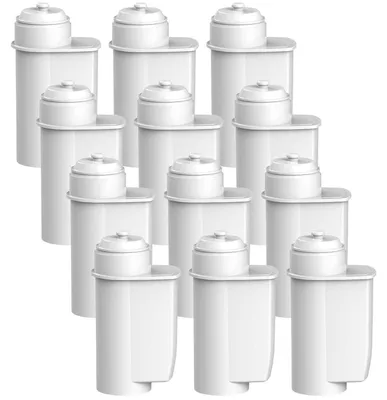 Immagine prodotto di Filtri per l'acqua di ricambio, compatibili con le macchine da caffè Siemens EQ Serie, Bosch TCZ7033 e Brita Intenza, confezione da 12 pezzi