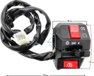 Produktbild von Rechter Kombinationsschalter Hyper 125