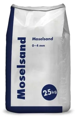 Produktbild von Sand aus der Mosel, Körnung 0-4mm, 25 kg im Sack