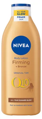 Produktbild von NIVEA Q10 Straffender und Bräunender Feuchtigkeitsspendender Körperbalsam 400 ml