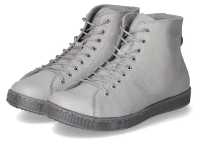 Productafbeelding van Andrea Conti dames veterschoenen, grijs, glad leer, maat: 39