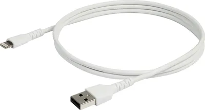 Produktbild von StarTech.com USB-A auf Lightning Kabel 1m – Aramidfaser, Weiß