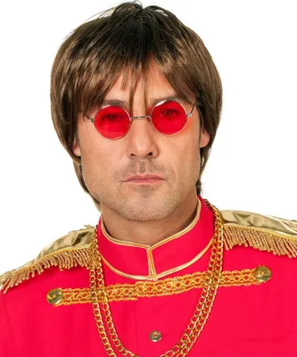Produktbild von Max Bersinger 818-49-612, Karnevalskostüm-Brille, Erwachsener, Männlich, John Lennon, Rot, 1 Stück(e)
