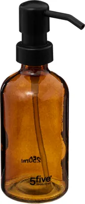 Produktbild von 5five Simply Smart Seifenspender, Dosierspender, Glas, Kunststoff, Braun, 250 ml, 174798B