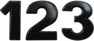 Produktbild von Ziffer Hausnummer selbstklebend, Zahl: 5, Höhe 30 mm, Aluminium schwarz eloxiert