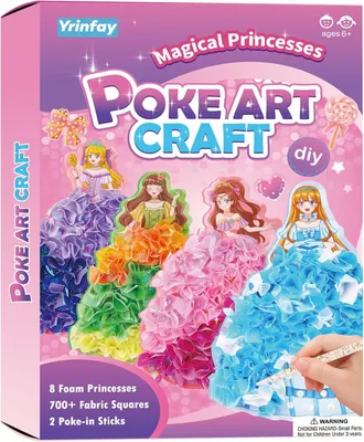 Obrázok produktu pre Sada kreatívnych aktivít pre deti, "8 čarovných princezien a 6 doplnkov", krásna hračka pre dievčatá vo veku 6-8 a 8-12 rokov