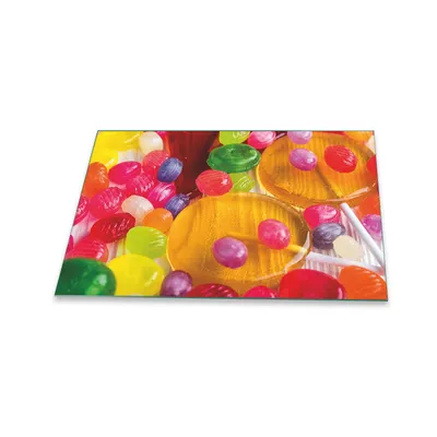 Produktbild von Herdabdeckplatte Glaskeramik 1 Teilig 80x52 Essen Bunt Abdeckung Glas Spritzschutz
