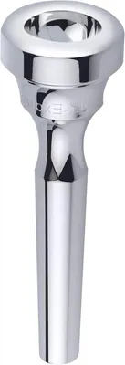 Trompetenmundstück aus versilbertem Messing 3,70 mm Bohrung Silberfarben