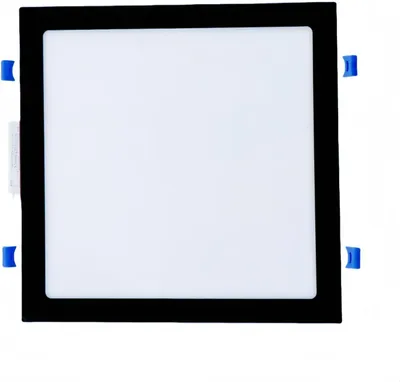 Productafbeelding van Led-plafondplaat - Vierkant paneel - Ruimte Verlichten - CCT schakelbaar - 295 x 295 mm - Zwart frame