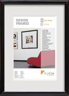 Produktbild von Kunststoff Bilderrahmen Design Frames schwarz, 70 x 100 cm
