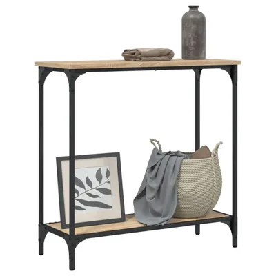 Produktbild von "im Sonderangebot"Konsolentisch/Beistelltisch Moderner design - Sofatisch für Wohnzimmer - Sonoma-Eiche 75x30,5x75 cm Holzwerkstoff DEMöbel 7349476