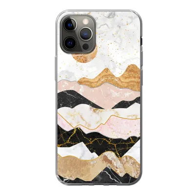 Produktbild von MuchoWow® Handyhülle Schutzhülle Hülle für iPhone 13 Pro Marmor - Gold - Pastell Silikon Softcase Handy Hülle - Handy-Tasche