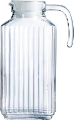 Productafbeelding van Transparante glazen kruik met deksel - 1,7 liter