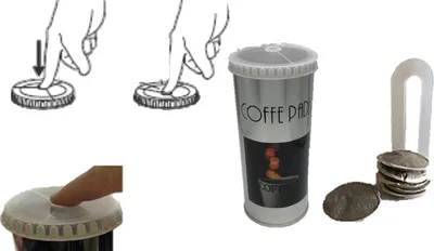 Produktbild von Aufbewahrung kaffeepads - Kaffeepaddose hält die Pads länger frisch - Pad Dose für Senseo Pads - Vorratsdose für Kaffeepads - Plus Padheber