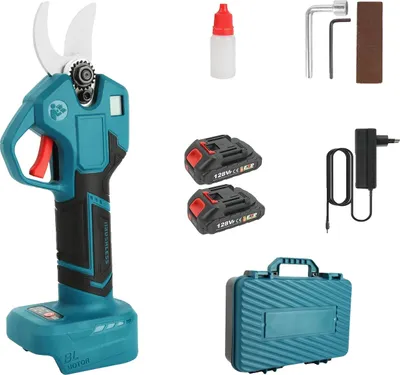Zdjęcie produktu dla Elektryczna podkrzesywarka do drzew, silnik bezszczotkowy, średnica cięcia 30 mm, 2 akumulatory