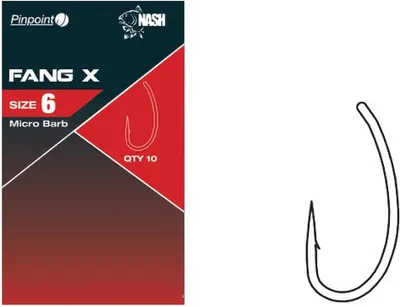 Obrázok produktu pre Nash Pinpoint Fang X Barbless - veľkosť: 6