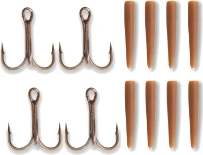 Produktbild von Quantum Mr Pike Rigging Kit - 4 Drillinge & 8 Sleeves, Größe:6