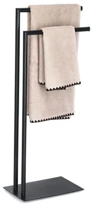 Produktbild von Zeller Handtuchhalter/-stander - 2 Stangen - Metall - schwarz