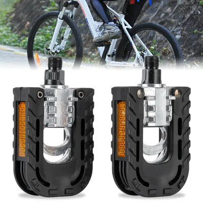 Image de Pédales de vélo en aluminium avec réflecteurs