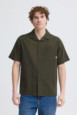 Produktbild von INDICODE IDCorson Herren Kurzarmhemd Hemd Herrenhemd 100% Baumwolle Regular Fit