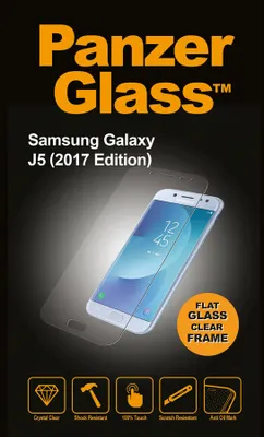 Produktbild von PanzerGlass ® Displayschutz Samsung Galaxy J5 | J5 Pro 2017, Samsung, Samsung - Galaxy J5, Samsung - Galaxy J5 Pro, Trockene Anwendung, Kratzresistent, Schockresistent, Transparent, 1 Stück(e)