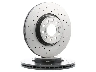 Produktbild von 2x BREMBO Bremsscheibe 09.9772.1X für VW Golf V Schrägheck (1K1) GOLF VI (5K1)