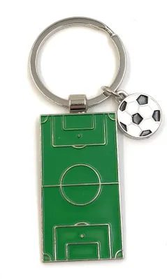 Produktbild von Onwomania Schlüsselanhänger Tischfussball Spiel mit Fussball Metall Anhänger Charm
