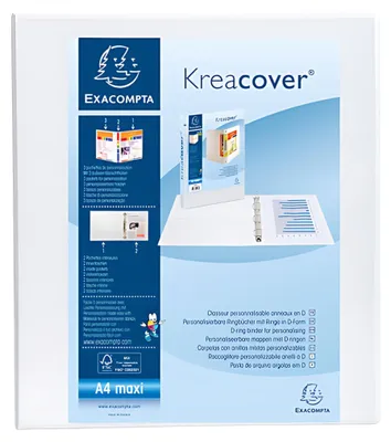 Produktbild von Exacompta 51844E, Weiß, A4, 3 cm, 4,9 cm, 275 mm, 320 mm