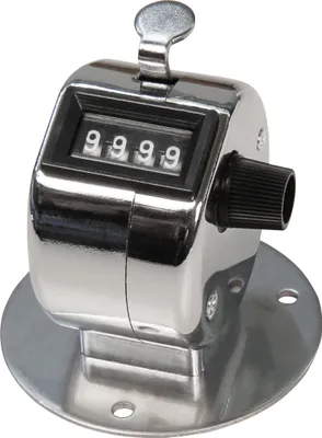 Produktbild von Mechanischer Handzähler McPower, mit Montagefuß, Metallgehäuse, 0-9.999