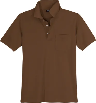 Produktbild von Übergrößen Piqué Poloshirt braun Redfield Ralph