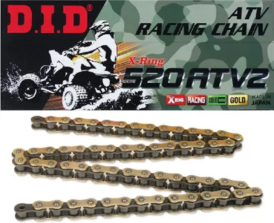 Produktbild von Did 520Atv2G&B-102 Gold Kette (102-Glied) X-Ring (Offen + Verschluss) - Ersetzt 520Atv