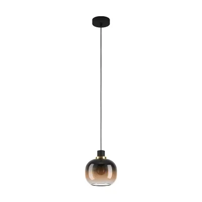 Produktbild von EGLO Oilella, Flexible Halterung, Schwarz, Messing, Schwarz, Braun, Transparent, Stahl, Schwarz, Drinnen