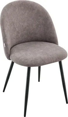 Zdjęcie produktu dla HOMLA Krzesło FIORA w tkaninie szare 49x56x80 cm