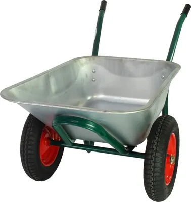 Produktbild von 2 Rad Schubkarre Metall Zweirad Karre Schiebkarre Gartenkarre 100l 160kg