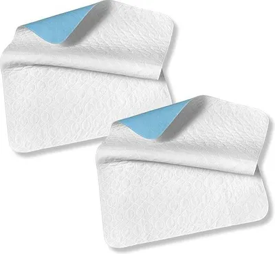 Produktbild von Unyqoos® Wasserdichte Saugvlies‑Matratzenauflagen Doppelpack, 2×75×90 cm, weiß – saugstark, PU‑Zwischenschicht, 100% Polyester, kochfest bis 95°C,