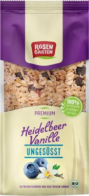 Produktbild von Müsli - Heidelbeer-Vanille ungesüßt 400g