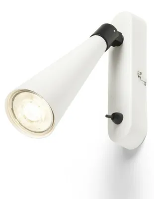 Obrázok produktu pre RED - DESIGN RENDL RENDL ALEXIS Nástenný reflektor biely/čierny 230 V GU10 5 W R14465