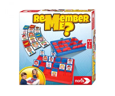 Produktbild von Noris Remember me lustiges Ratespiel mit 18 verschiedene Charaktere Fragespiel 606064477