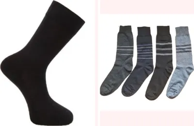 Produktbild von 12er Pack Herren Business Socken Baumwolle Schwarz Blau Grau Hellgrau E-29