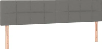 Produktbild von vidaXL Kopfteile Dunkelgrau 180x5x78/88 cm Stoff