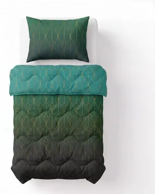 Imagen del producto de Sleeptime. Edredón "Lazy", color verde, 140 x 220 cm