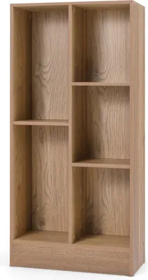 Produktbild von COSTWAY Bücherregal mit 5 Fächern, Standregal, Würfelregal, Büroregal, Aufbewahrungregal 50x24x104cm Natur