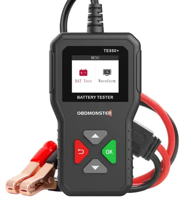 Auto-Batterietester 6–24 V, 2–220 Ah, 100–2000 CCA, digital