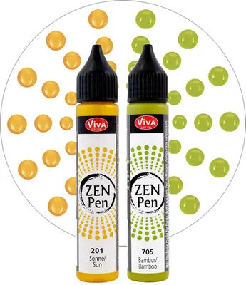 Productafbeelding van ViVA DECOR Zen-Pen kleurenset "Levensvreugde", set van 2