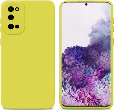 Immagine prodotto di Cadorabo cover per Samsung Galaxy S20 cover protettiva in silicone TPU giallo custodia per telefono cellulare