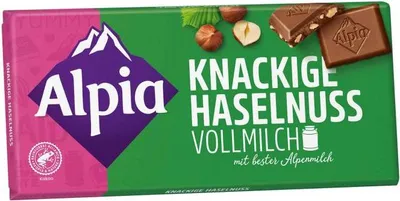 Produktbild von Alpia Knackige Haselnuss Vollmilch 100g